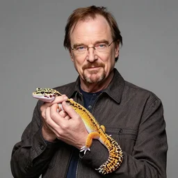 walter white holding a leopard gecko