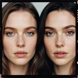 kodak portra 4 0 0, 8 k, highly detailed, britt marling style 3 / 4 photographic close - up face of a beautiful christina hendricks and gal gadot hybrid, symmetrical, hasselblad x 1 d - 5 0 c, medium format. soft light