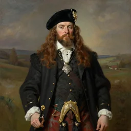 a portrait of a Scottish laird, art