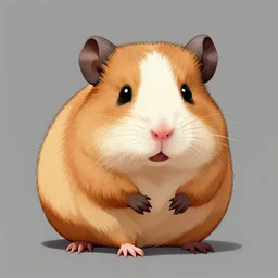 Kirito from Sword Art Online but drawn as a gerbil