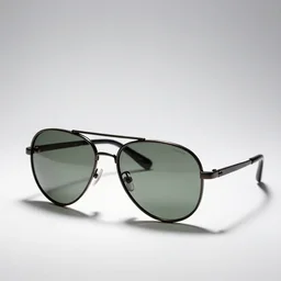 gothic aviator sunglasses, studio product photography, isolated on a pure white background, centered, entire object in frame, sharp focus, soft studio lighting