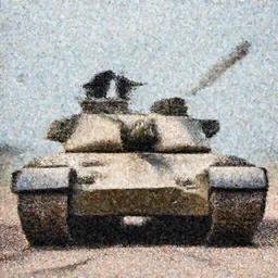 American battle tank, military photography