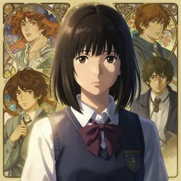 “ realistic pictures, real actor miyazaki aoi in school uniform, light and shadow effects, intricate, highly detailed, digital painting, art station, concept art, smooth, sharp focus, illustration, advanced digital anime art, atmospheric lighting, detailed face, by makoto shinkai, stanley artgerm lau, wlop, rossdraws, art by artgerm and greg rutkowski and alphonse mucha and william - adolphe bouguereau, craig mullins, j. c. leyendecker ”