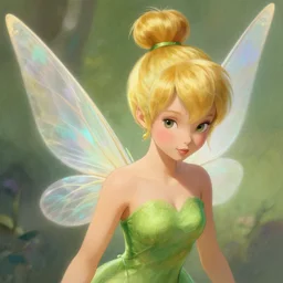 highly detailed portrait of tinkerbell, 1921