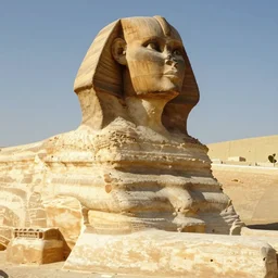 elle macpherson as the sphinx of ninevah
