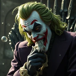 the joker sneezing in game of thrones, ultra detailed, beautiful