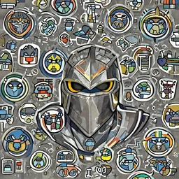 robot ninja mask helmet metroid Xenoblade Chronicles design Video game icon, 2d game artbehance hd by Jesper Ejsing, by RHADS, Makoto Shinkai and Lois van baarle, ilya kuvshinov, rossdraws global illumination