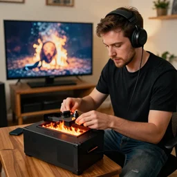 youtuber unboxing fire