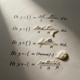 a drawing made of latex equations