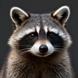 a render of a raccoon, extreme fine detail background, octane, highly detailed, detailed eyes, high quality, ray traceing, zbrush, trending on artstation
