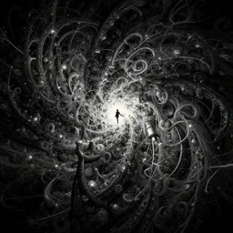 an explosion of fractals, dark colors, sinister atmosphere, dramatic lighting, cinematic, establishing shot, extremely high detail, photo realistic, cinematic lighting, pen and ink, intricate line drawings, by Yoshitaka Amano, Ruan Jia, Kentaro Miura, Artgerm, post processed, concept art, artstation, matte painting, style by eddie mendoza, raphael lacoste, alex ross