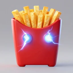 close up sci - fi frylock, french fry wizard red fries box head, shooting lightning out his eyes, centered, digital painting, smooth, sharp focus, illustration, artgerm, tomasz alen kopera, peter mohrbacher, donato giancola, joseph christian leyendecker, wlop, frank frazetta