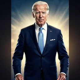 Joe Biden as an action movie poster