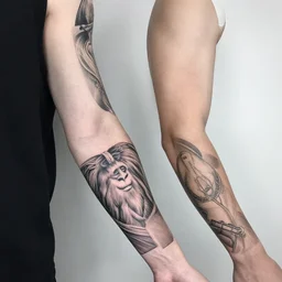 tattoo arm sleeves by kilian eng and peter mohrbacher
