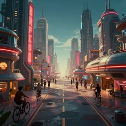 immaculate wide shot ambient occlusion of an retrofuturistic spaceport, cycles render, turbosquid, wide, isometric metropolis filmic, vaporwave, edward hopper, gotham, vanishing point, leading lines, wizard of oz