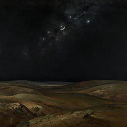 landscapes of distant stars in the age of space travel by martin johnson heade.