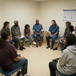 zombies recovering in rehab therapy session