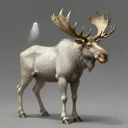 concept art of a fantasy moose ghost, intricate, d & d, fantasy, art nouveau, digital painting, trending on artstation, sharp focus, illustration, global illumination, ray tracing, art by artgerm and greg rutkowski and ruan jia