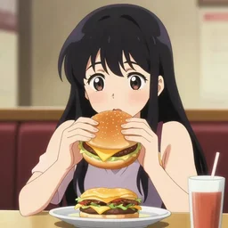 cheeseburger. As an anime girl.