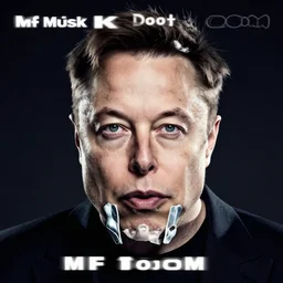 elon musk in mf doom's album cover