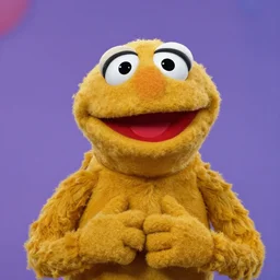 muppet puppet of elyse willems from funhaus