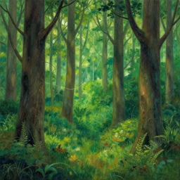 forest painted by shaun tan