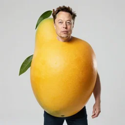 photo of elon musk cosplaying as a mango fruit costume, highly detailed, extremely high quality, hd, 4 k, 8 k, professional photographer, 4 0 mp, lifelike, top - rated, award winning, cinematic, realistic, detailed lighting, detailed shadows, sharp, no blur, edited, corrected, trending