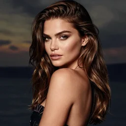 Miranda Kerr, portrait, by Mandy Jurgens