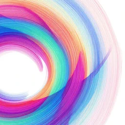 abstract futuristic colorful geometric curve art