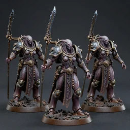 Realistic Slaanesh daemonettes from Warhammer Total War, Highly Detailed