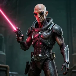 jeff bezos as a filthy alien invader with a laser weapon, photorealistic, cinematic lighting, highly detailed, very intricate, by hr giger