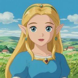 greg manchess portrait of zelda as disney character, triforce, perfect face, matte painting, bold shapes, hard edges, by huang guangjian, gil elvgren, sachin teng. in a beautiful landscape full of emotions, cgsociety masterpiece, artstation trending, by rossdraws, ghibli, kimi no na wa, greg rutkowski, simon stalberg