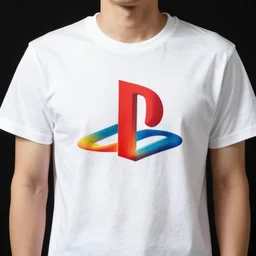 shigeru miyamoto wearing a t-shirt with the PlayStation logo on it