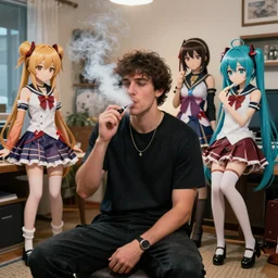 james ferraro is vaping with touhou girls in his house