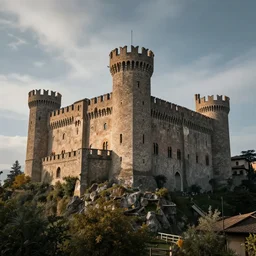 mysterious italian medieval castle