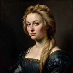 a masterwork portrait of elsa in the style of a renaissance painting, insane detail, chiaroscuro oil painting, jan matejko, caravaggio, jan van eyck, trending on artstation, artgerm