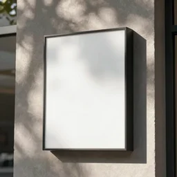 blank design mockup, store sign