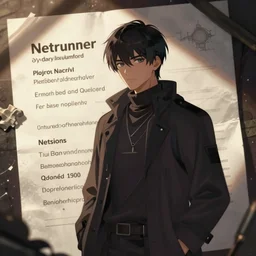 medium shot of a mysterious letter digital illustration android netrunner by dan mumford