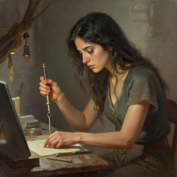 metaphysical explorer and handyman of the esoteric lilia alvarado, highly detailed, digital painting, smooth, sharp focus