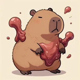 capybara expanding like akira disgusting fleshy blob