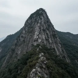 a mountain in the style of 鬼