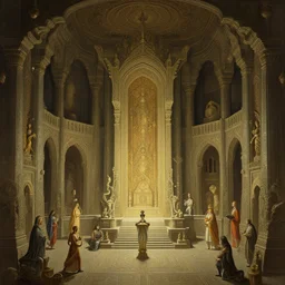 ancient underground dungeon temple, intricate, elegant, highly detailed, digital painting, artstation, concept art, by greg manchess, huang guangjian, gil elvgren, sachin teng, greg rutkowski, jesper ejsing, krenz cushart, artem demura, alphonse mucha