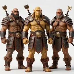 group vintage photograph of a warrior orc tribe, tall, muscular, armored, highly detailed