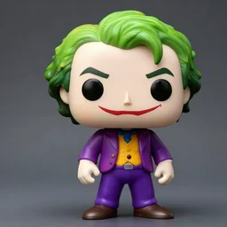 funko pop of the joker in the style of goku, photo studio, artstation trend, hdr