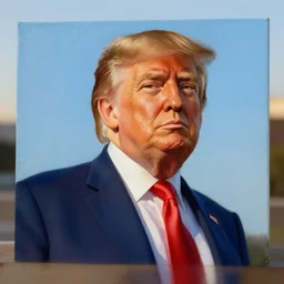 trump, fantasy, painting, ultra realistic!!!, clear weather, golden hour, sharp focus