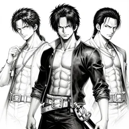 highly detailed ink illustration of phillip michael gerard, unreal engine, octane render, b & w clean shaped illustration by kim jung gi, ric estrada, ron english and eiichiro oda
