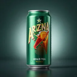 new arizona iced tea can design, studio lighting, promotional, detailed