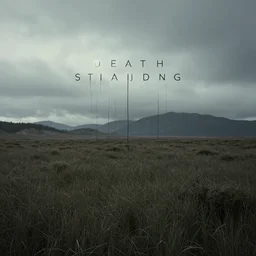 landscape in the style of death stranding