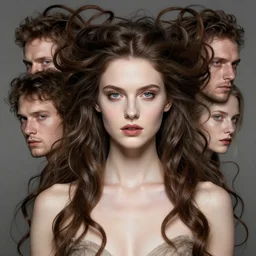 5 0 mm caucasian demigoddess portrait, purgatory, entwined hair, martin schoeller, oleg bulakh, id magazine, epic scene, soft dynamic lighting, intricate, detailed, makoto shinkai, takashi takeuchi, studio ghibli, akihiko yoshida, sharp focus, photoreal, 8 k