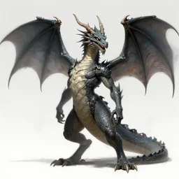 dragon, dragon headed, full body concept, by beksinski, ruan jia,, trending on artstation